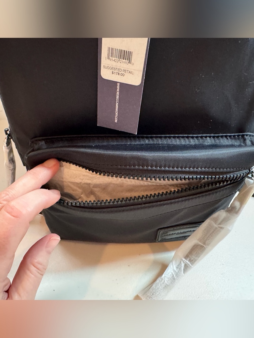 Rebecca Minkoff Black Nylon Backpack - Picture 8 of 12